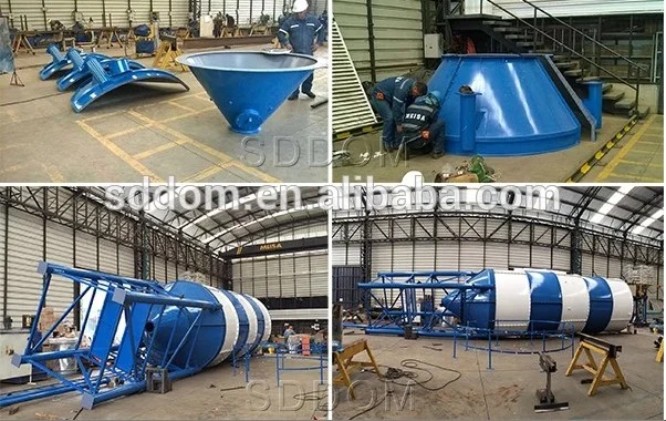 CE & ISO 1 to 3000 Tons Portable Silo/ Food Powder, Sugar Powder, Cement Powder Storage Stainless Steel Silo