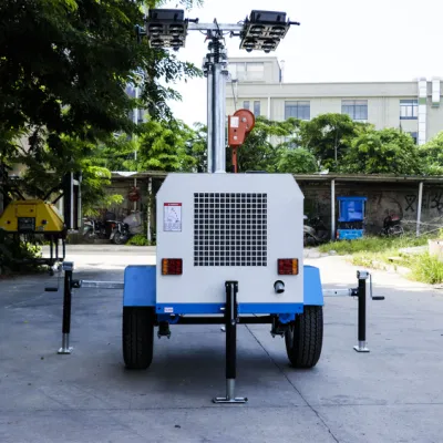 Lámpara LED de nuevas llegadas del palo manual de la torre de luz móvil compacta portátil